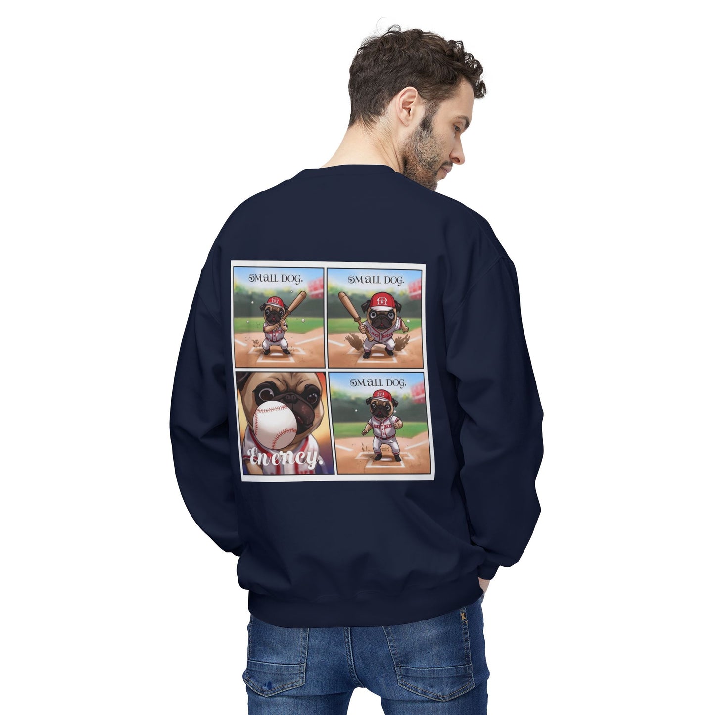 Small Dog Big Attitude Crewneck Sweatshirt | Eco-Limited