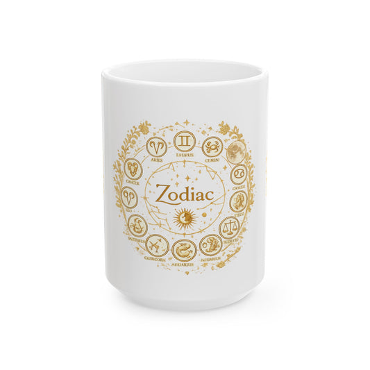 Golden Zodiac Astrology Mug | Eco-Limited