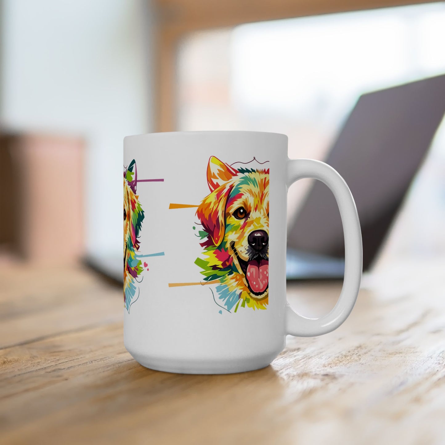 Color Pop Golden Retriever Mug | Eco-Limited