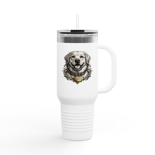 Labrador Retriever Emblem Stainless Steel Tumbler | Eco-Limited