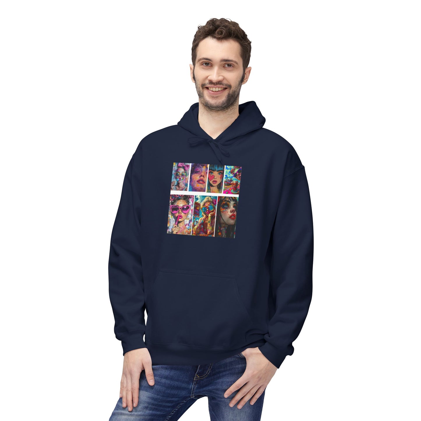Color Pop Fashion Art Graphic Hoodie | Eco-Limited