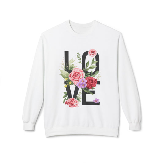 Floral LOVE Sweatshirt | Eco-Limited