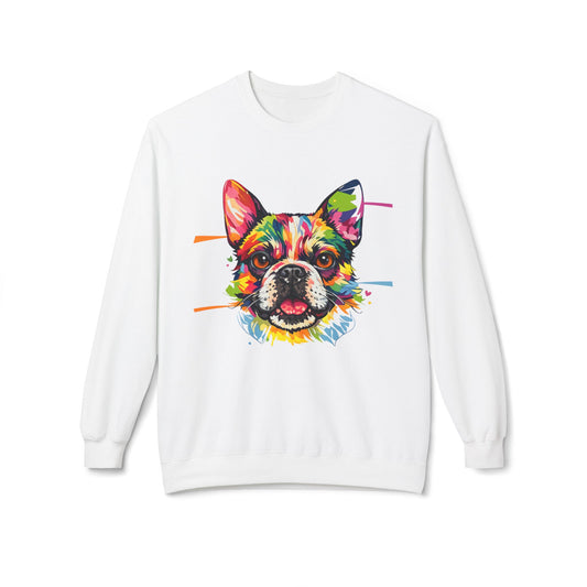 Colorful French Bulldog Art Sweatshirt | Eco-Limited