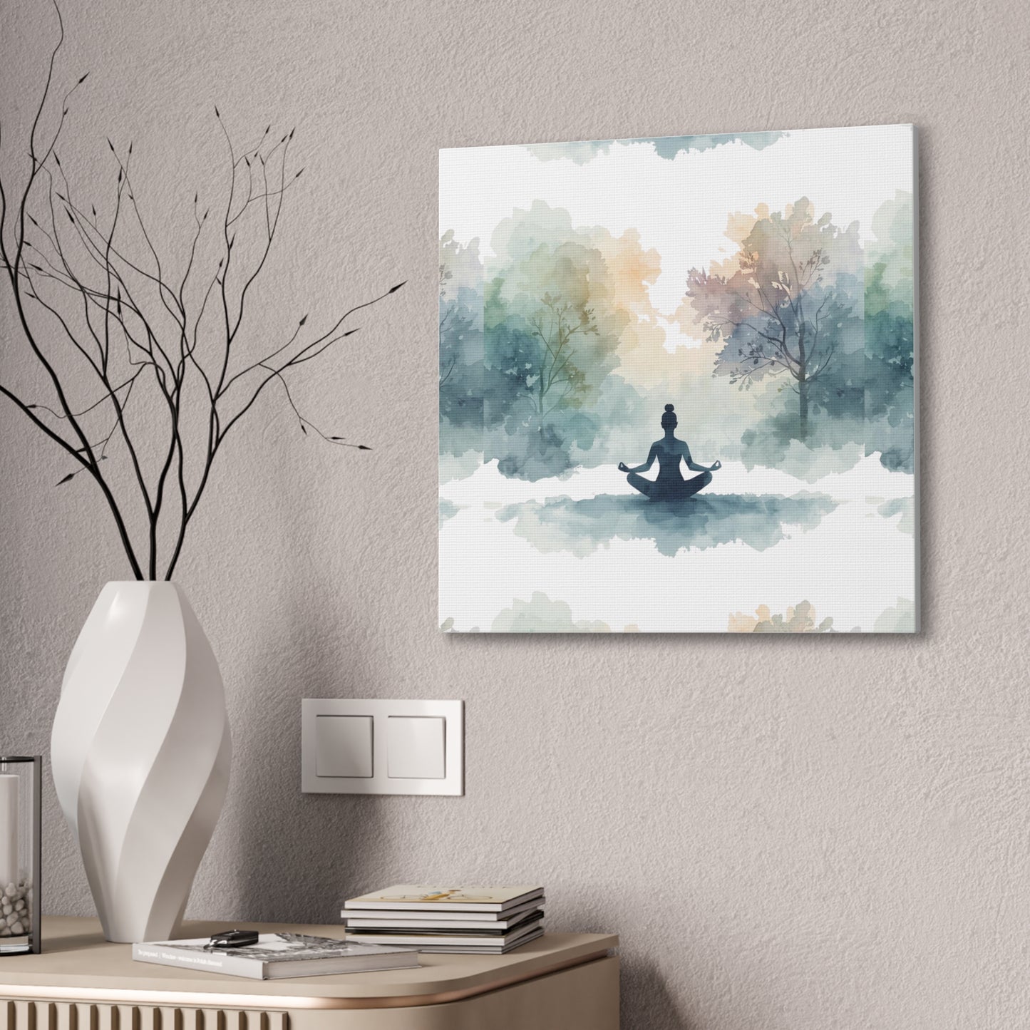 Peace Within Meditation Canvas Wall Art | Eco-Limited