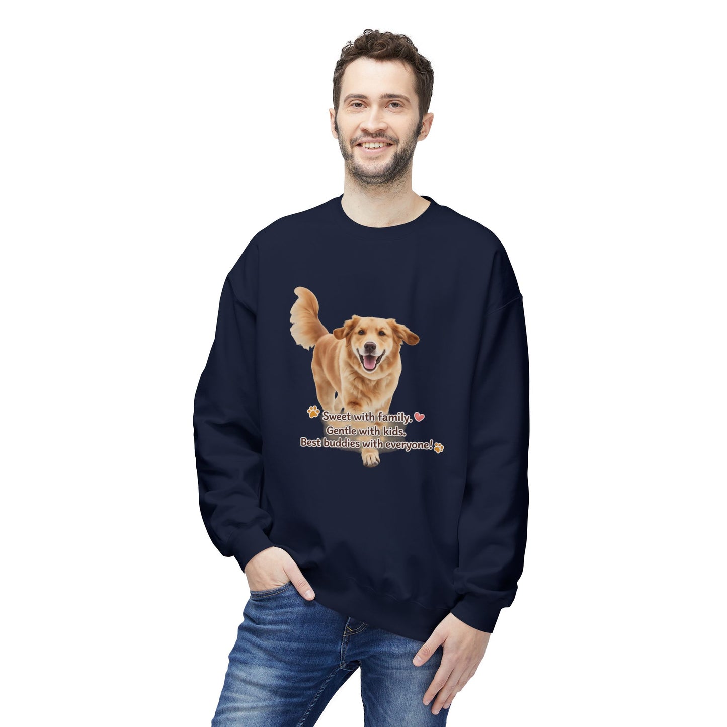 Golden Buddy Character Sweatshirt | Eco-Limited