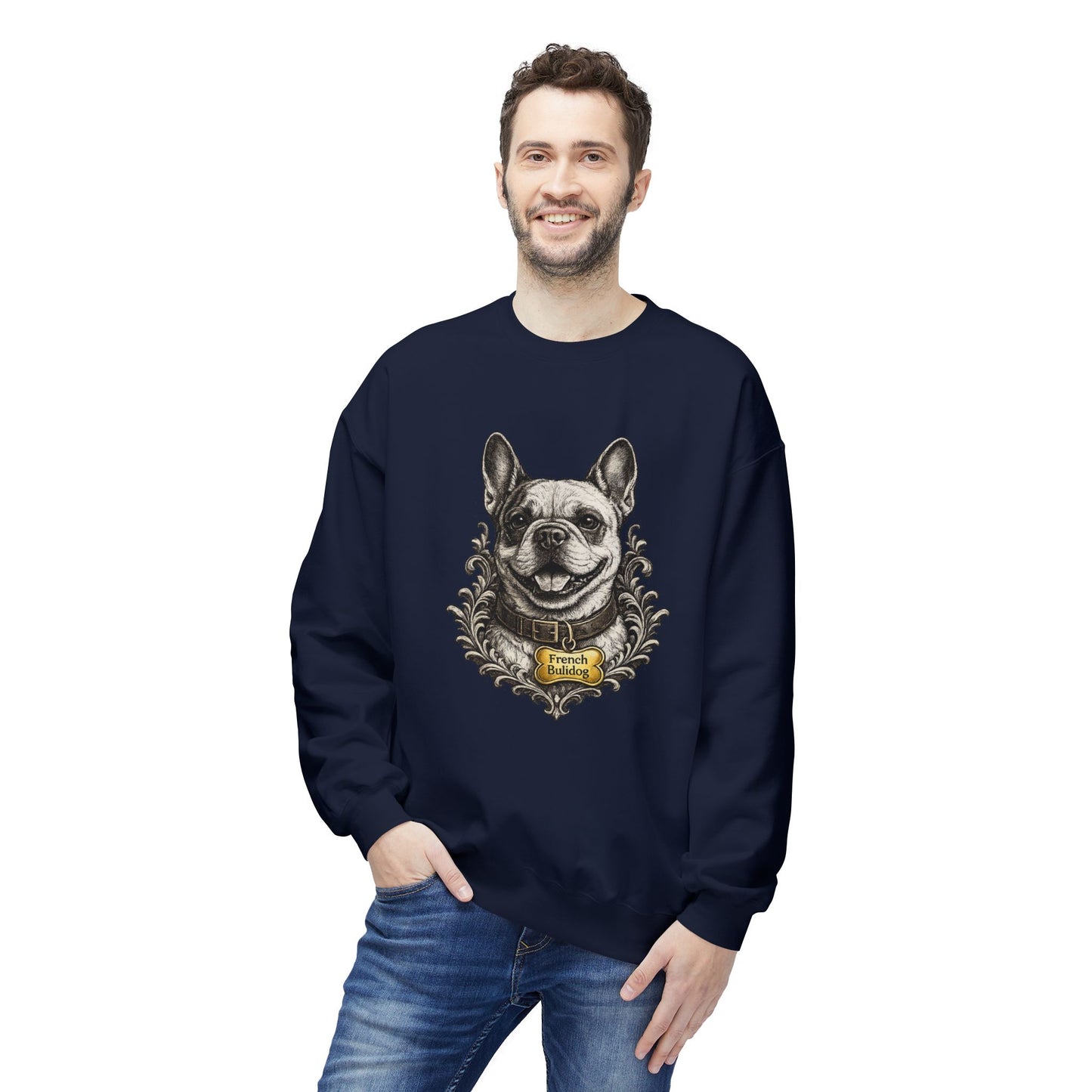 French Bulldog Ink Drawing Sweatshirt | Eco-Limited