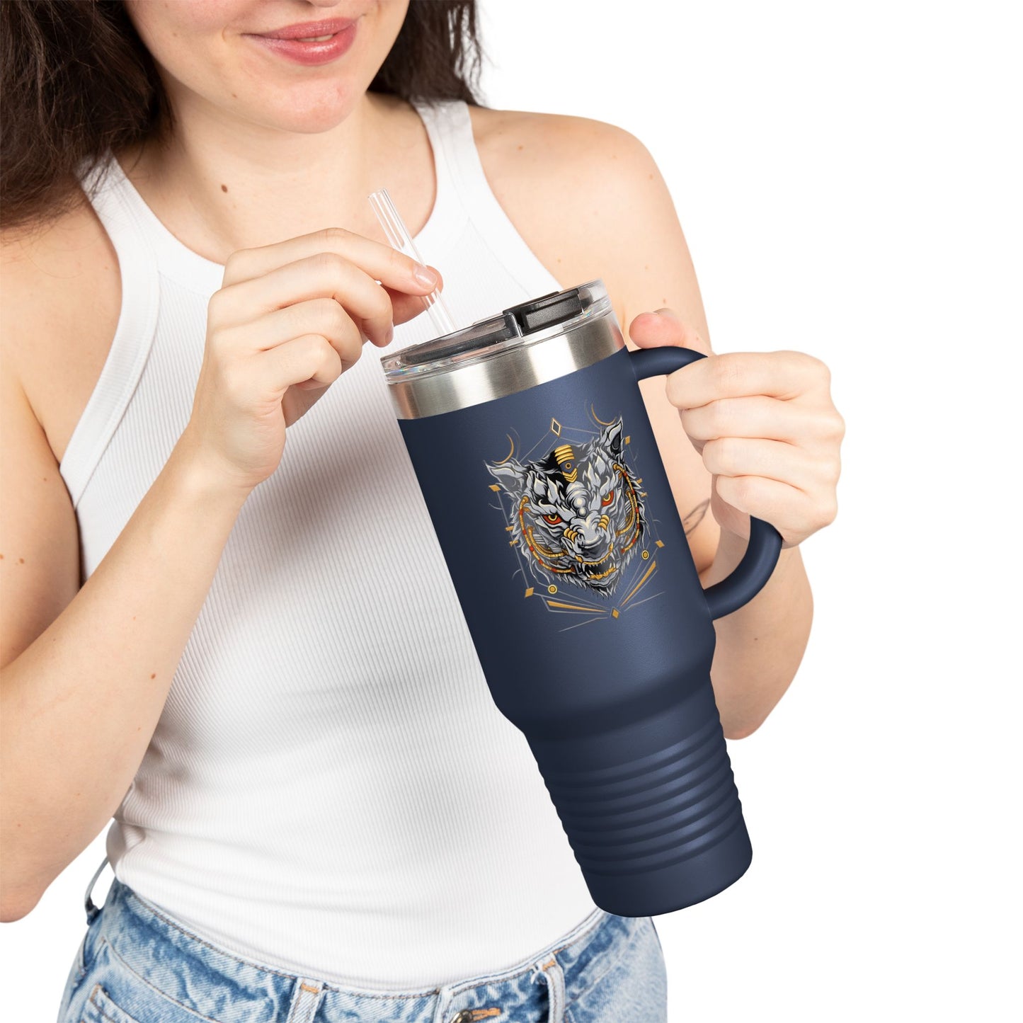 Tiger Emblem Stainless Steel Tumbler | Eco-Limited