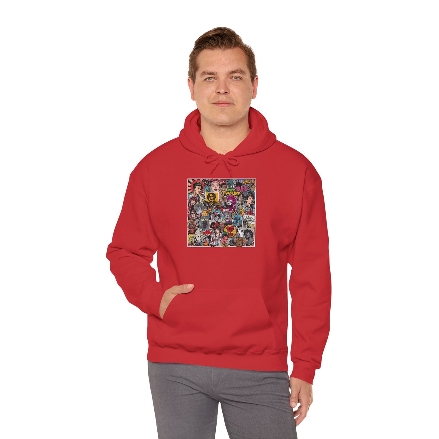 Rock Collage Street Art Hoodie | Eco-Limited