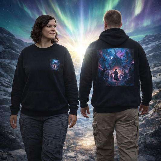 Surreal Night Passage Art Sweatshirt | Eco-Limited