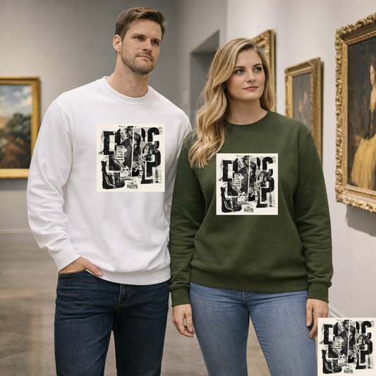 Life Matter Collage Graphic Sweater | Eco - Limited