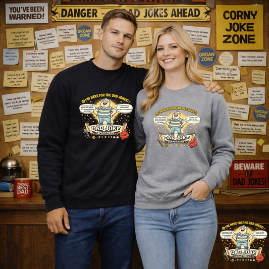 Dad Joke Department Sweatshirt | Eco-Limited