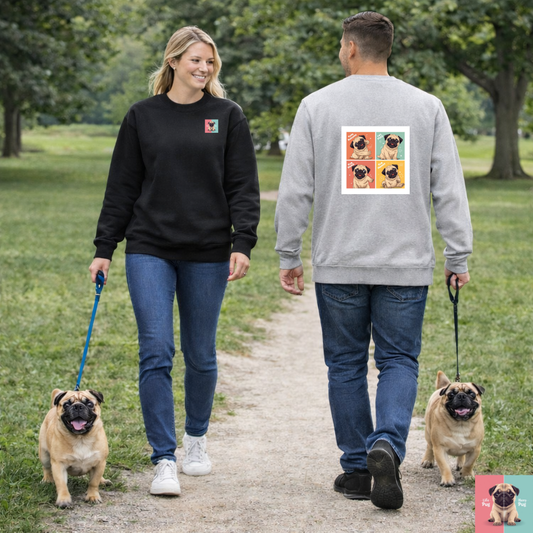 Pug Pop Art Sweatshirt | Eco Limited