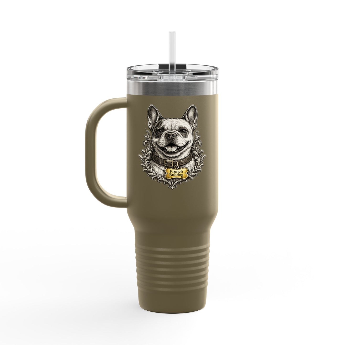 French Bulldog Emblem Stainless Steel Tumbler | Eco-Limited