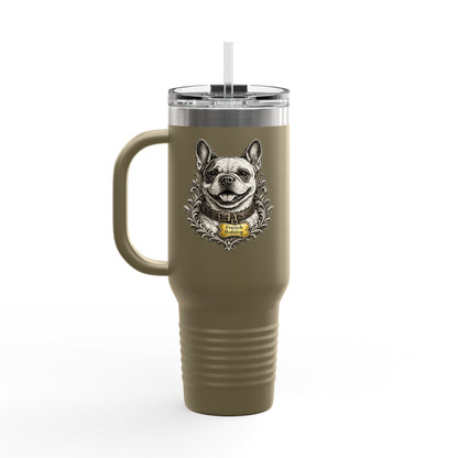 French Bulldog Emblem Stainless Steel Tumbler | Eco-Limited