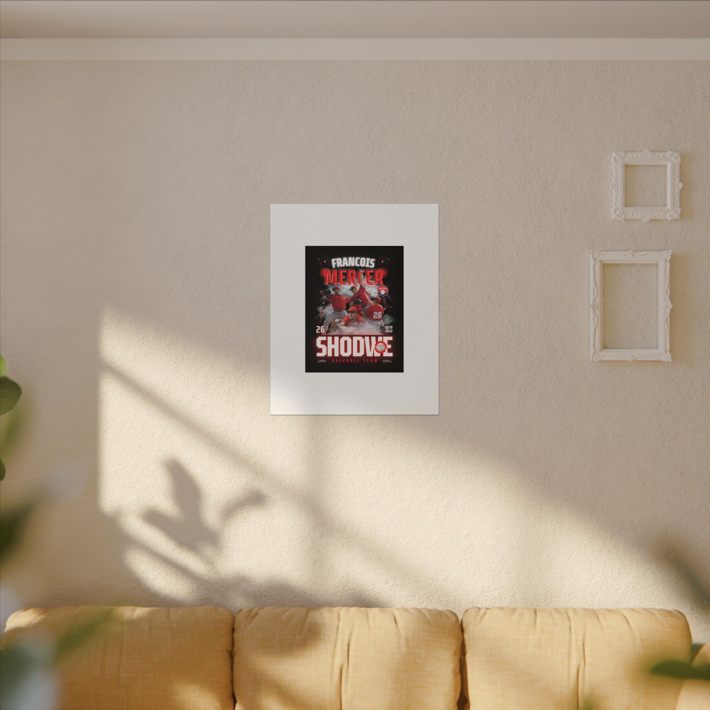 Baseball Team Player Poster