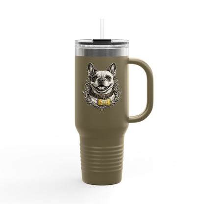 French Bulldog Emblem Stainless Steel Tumbler | Eco-Limited
