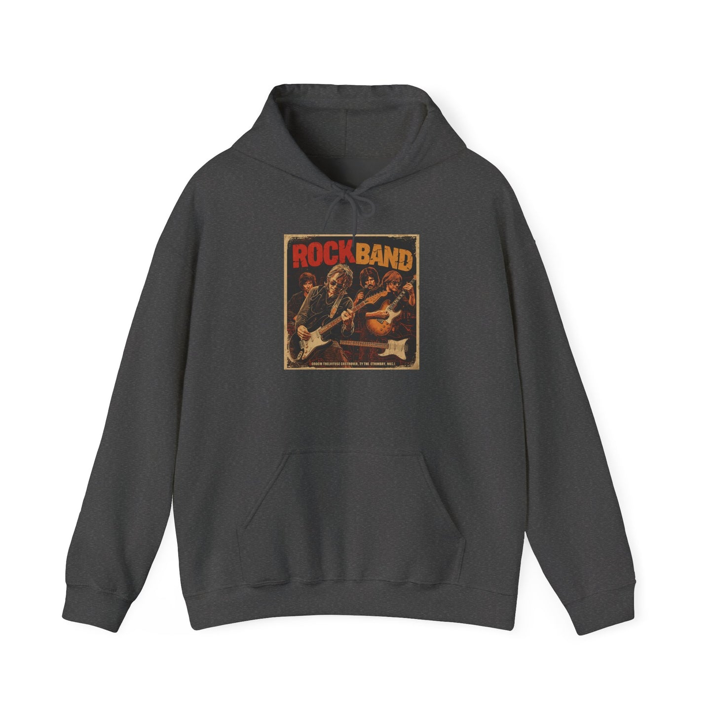 Rock Band Vintage Collage Hoodie | Eco-Limited
