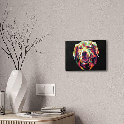 Color Burst Golden Smile Canvas | Eco-Limited