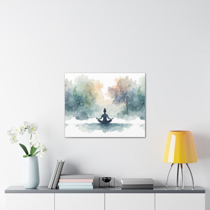 Peace Within Meditation Canvas Wall Art | Eco-Limited