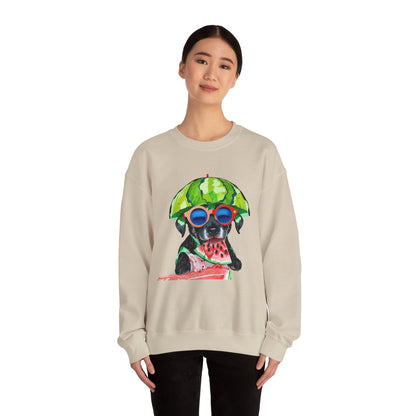 Dog in Helmet & Sunglasses Sweatshirt|Eco-Friendly - Limited