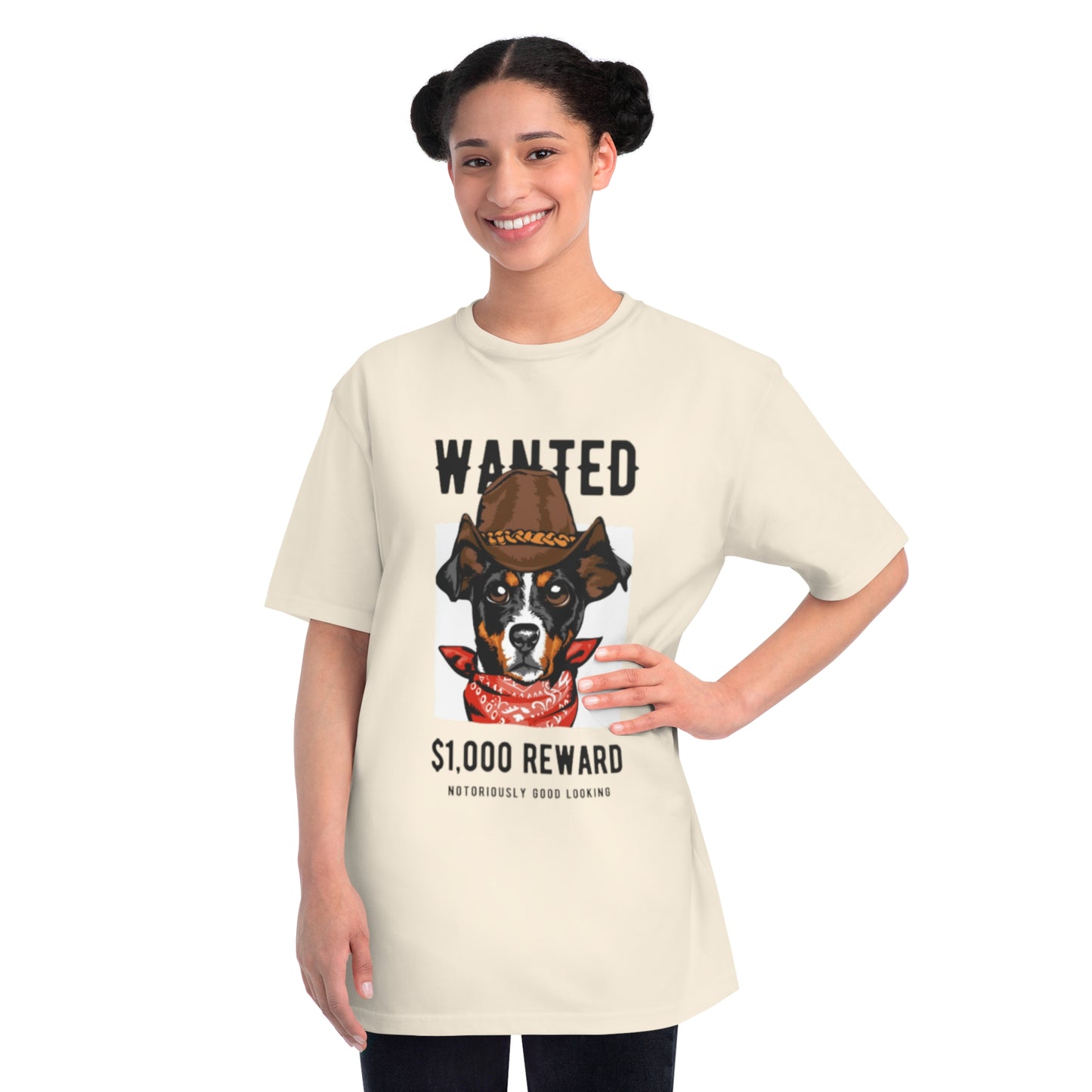 Organic Wanted Dog T-Shirt | Organic-Limited