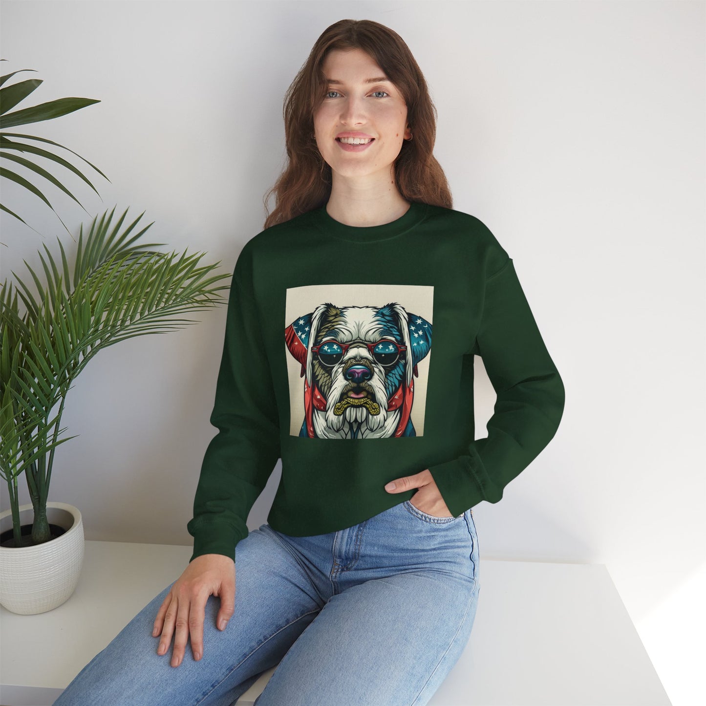 Patriot Dog Portrait Sweatshirt | Eco - Limited