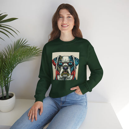 Patriot Dog Portrait Sweatshirt | Eco - Limited