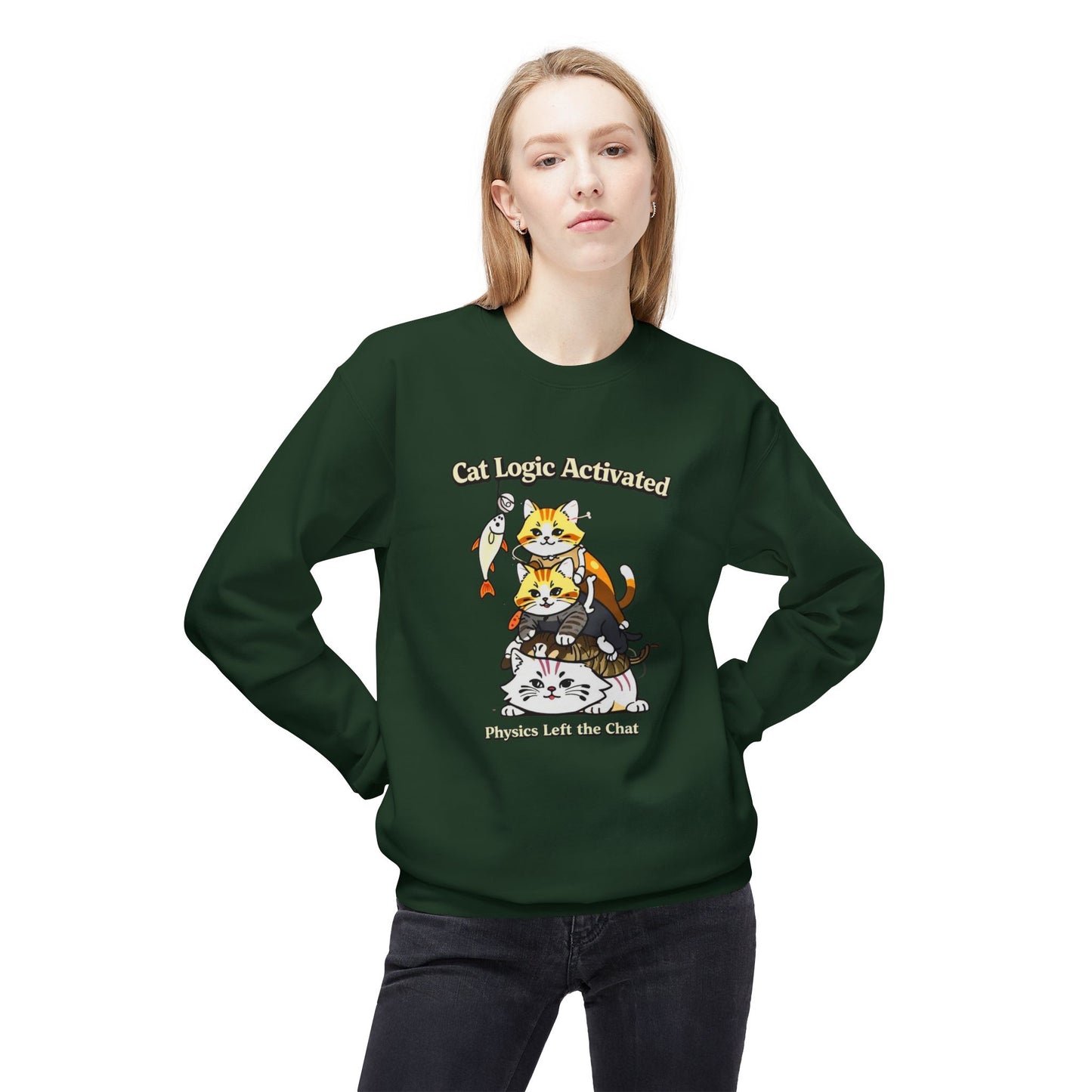 Cat Logic Activated Graphic Sweater | Eco-Limited