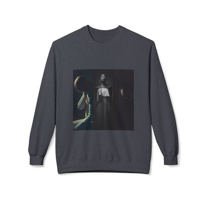 Moody Portrait Triptych Graphic Sweatshirt | Eco-Limited