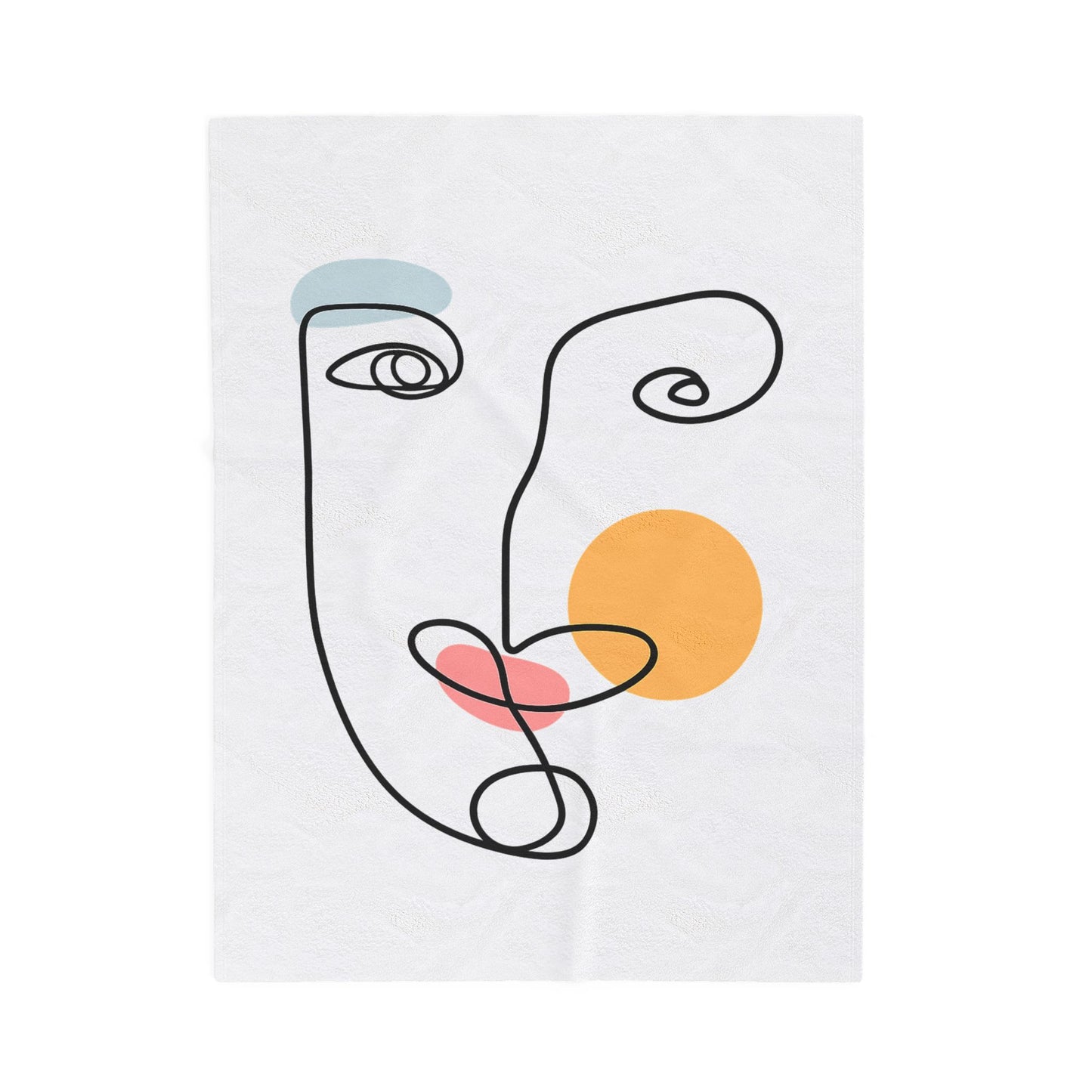 Abstract Line Face Blanket | Eco-Limited