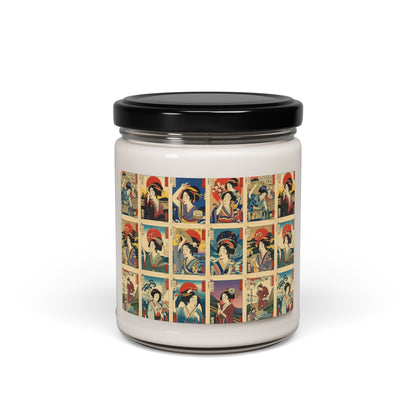 Vintage Pin-Up Collage Soy Candle (9 oz)|Eco-Friendly - Limited -organic