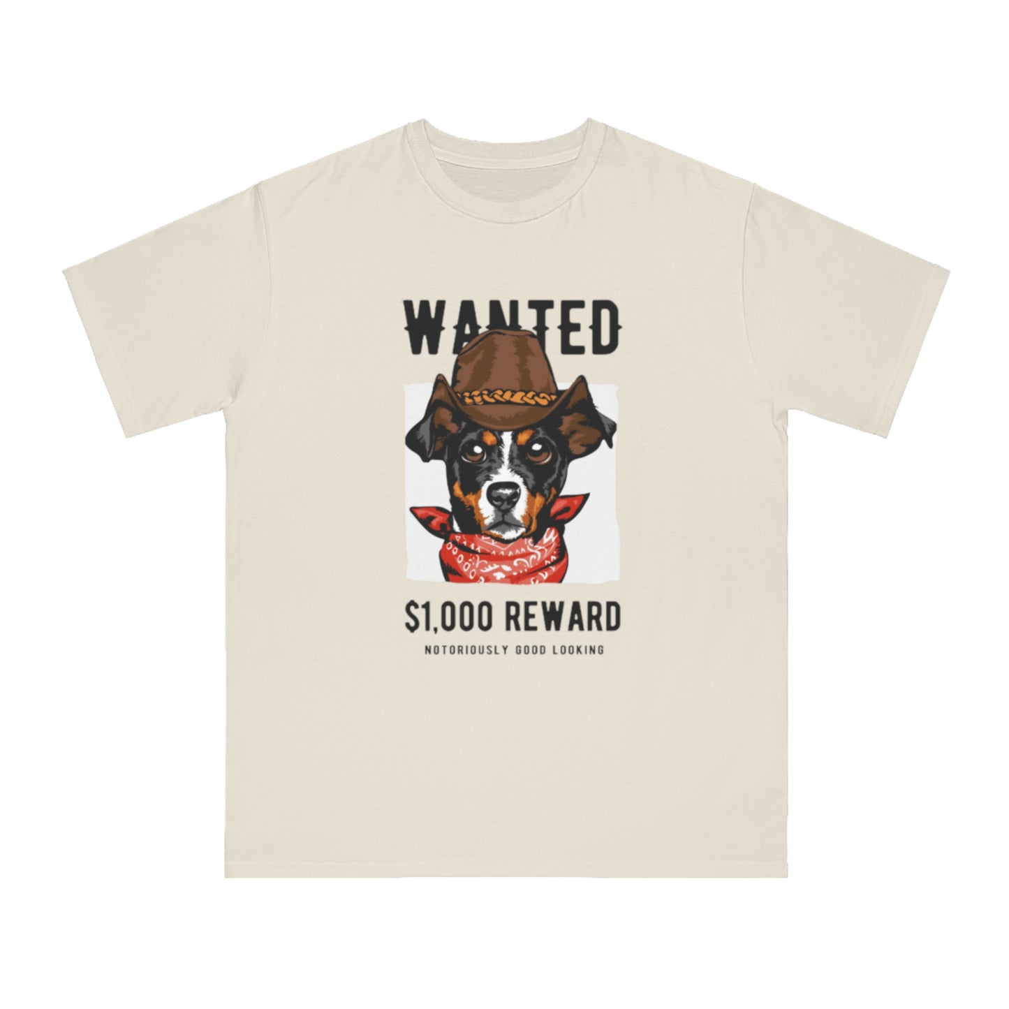 Organic Wanted Dog T-Shirt | Organic-Limited