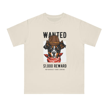 Organic Wanted Dog T-Shirt | Organic-Limited