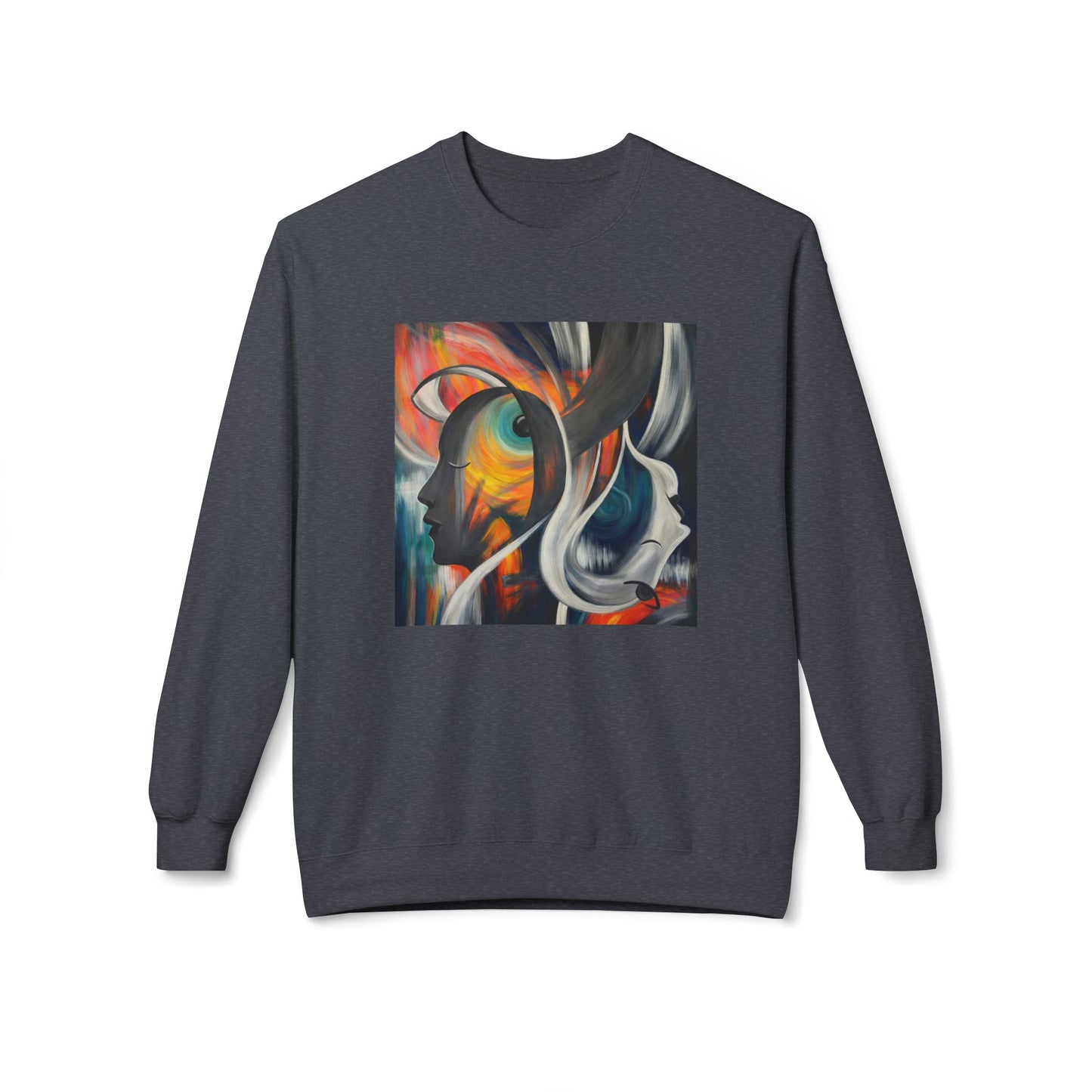 Abstract Expression Portrait Sweatshirt | Eco-Limited