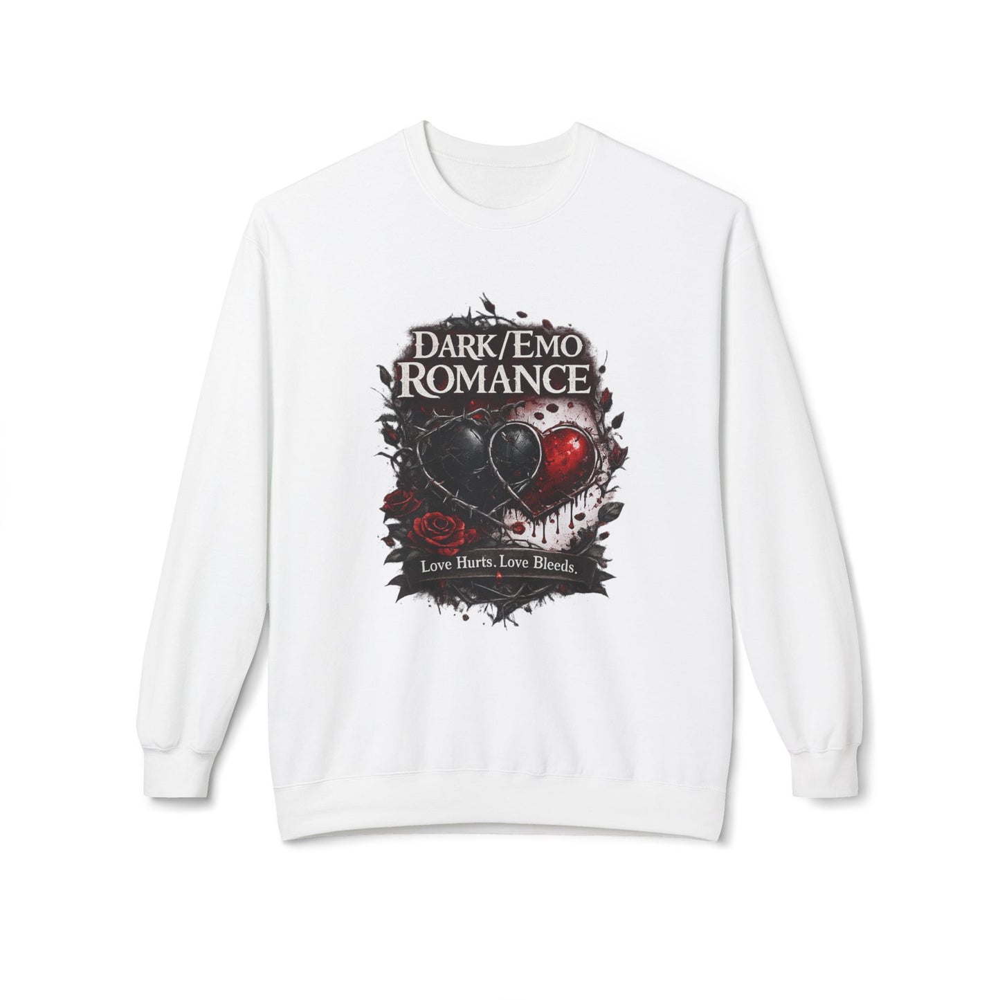 Dark Emo Romance Heart Sweatshirt | Eco-Limited