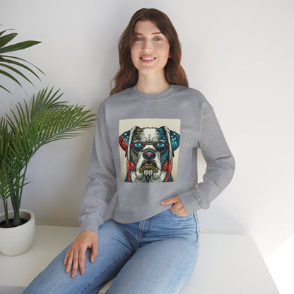 Patriot Dog Portrait Sweatshirt | Eco - Limited