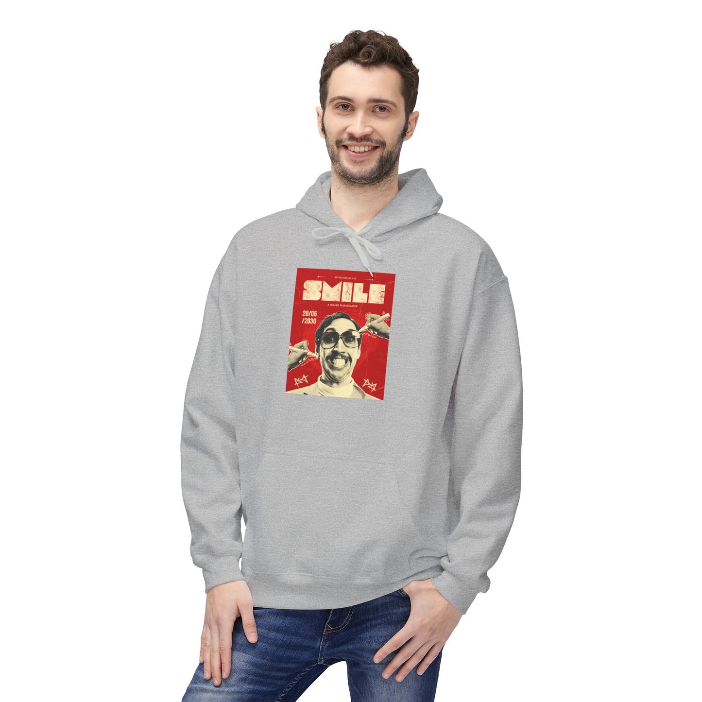 Bold Red Poster Graphic Hoodie | Street Art Edition