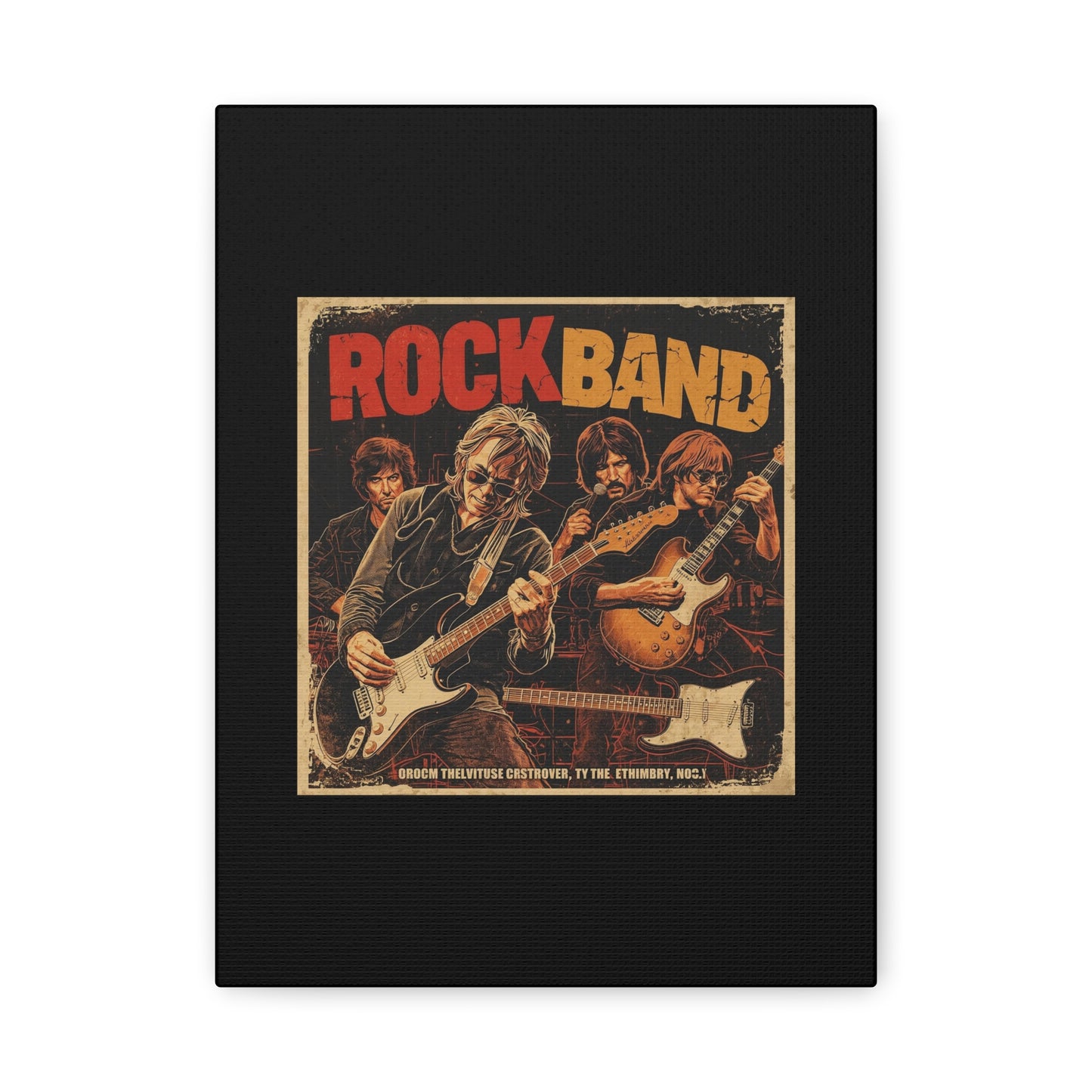 Rock Band Vintage Canvas Wall Art | Eco - Limited