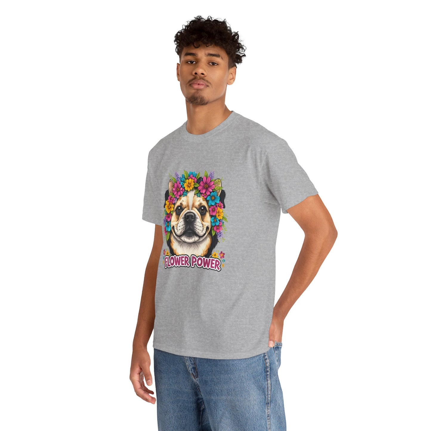 Flower Power Vintage Dog T Shirt | Eco - Limited