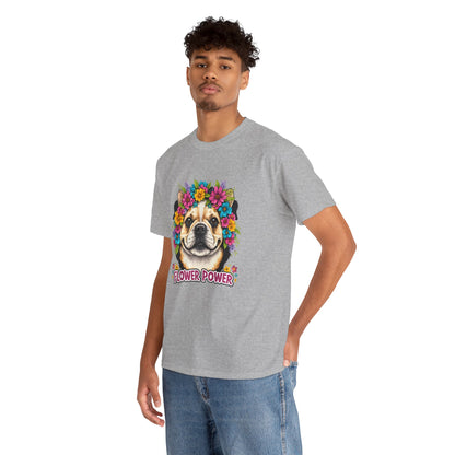 Flower Power Vintage Dog T Shirt | Eco - Limited