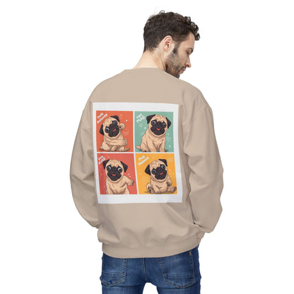 Pug Pop Art Sweatshirt | Eco Limited