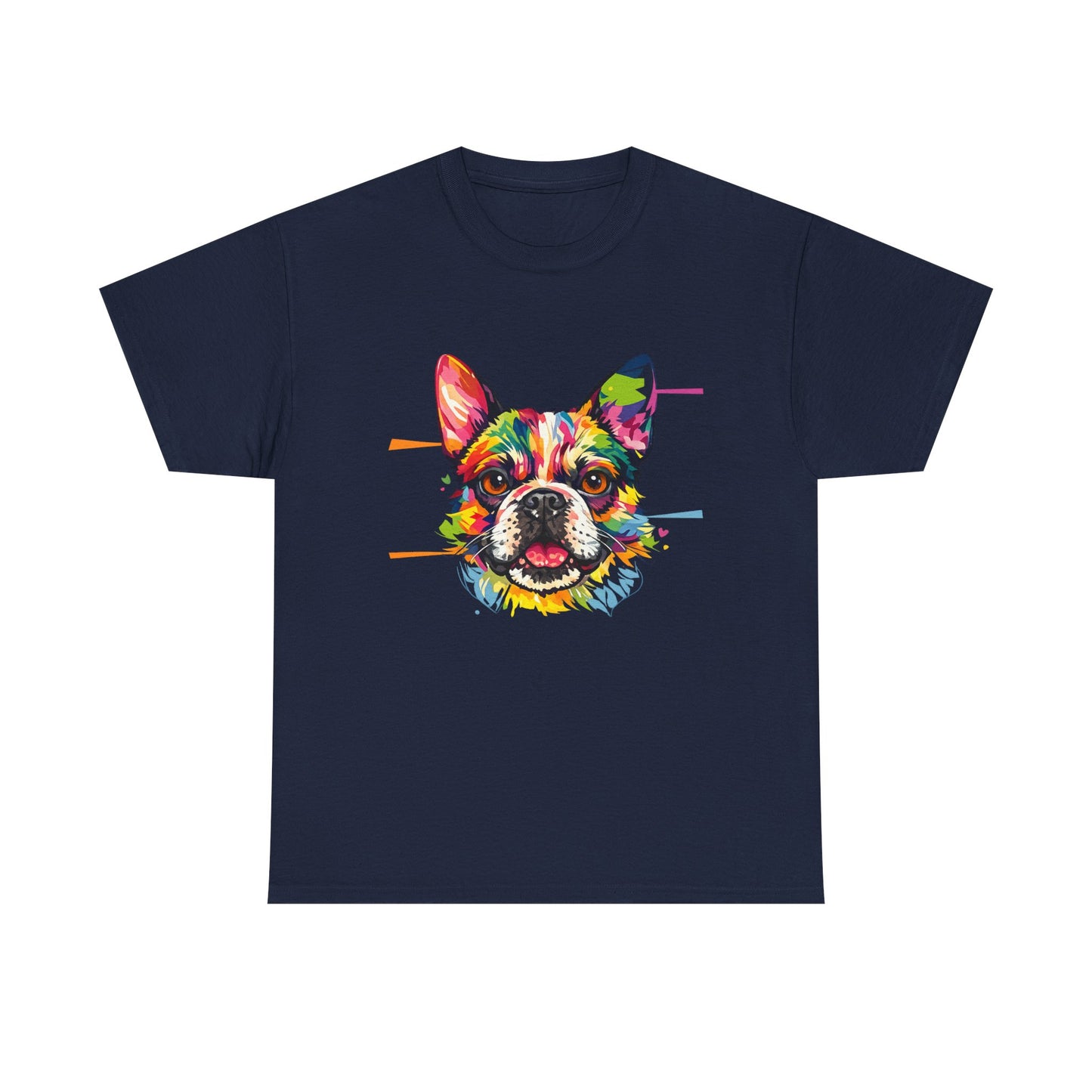 Colorful French Bulldog Art T-Shirt | Eco-Limited