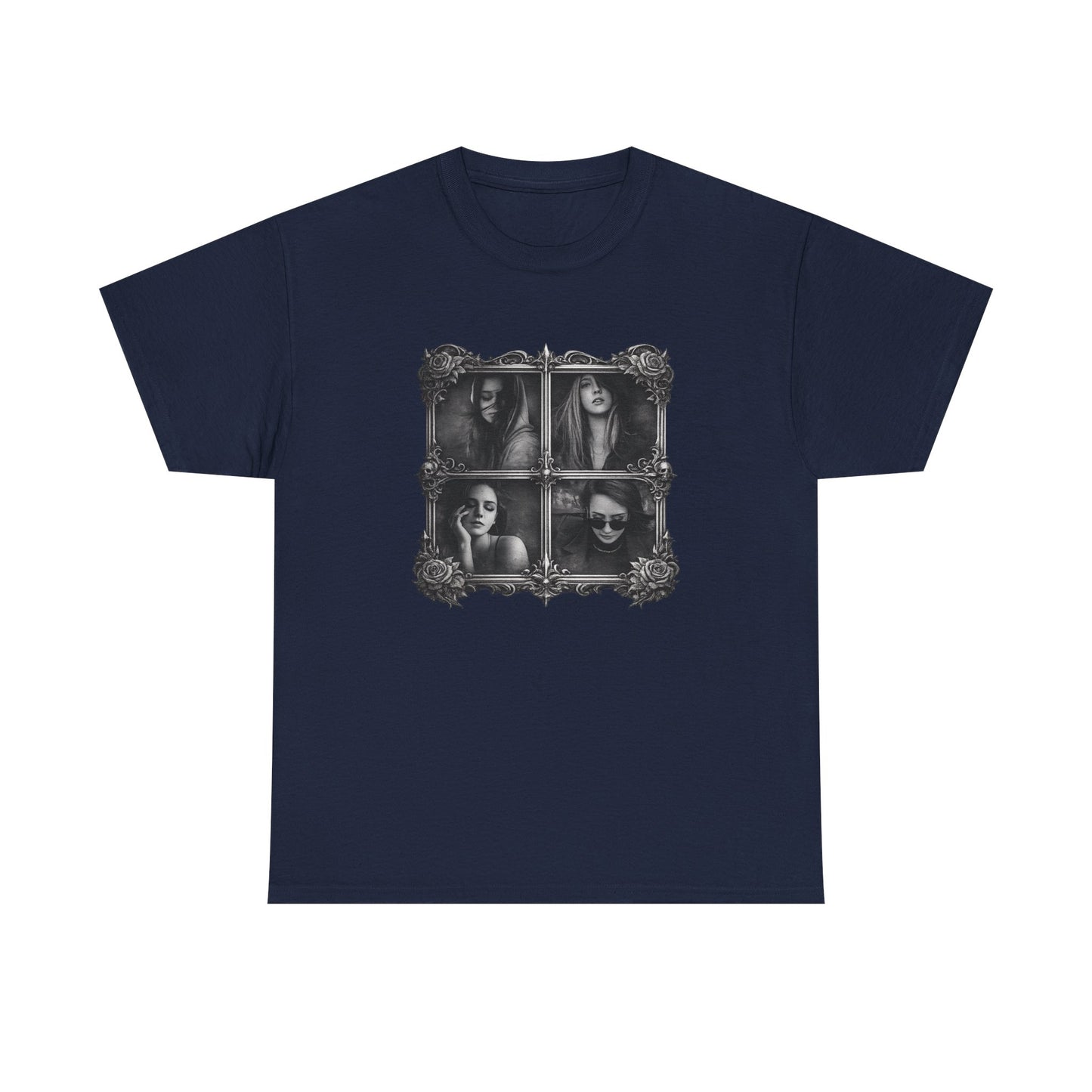 Framed Silence Portrait T-Shirt | Eco-Limited
