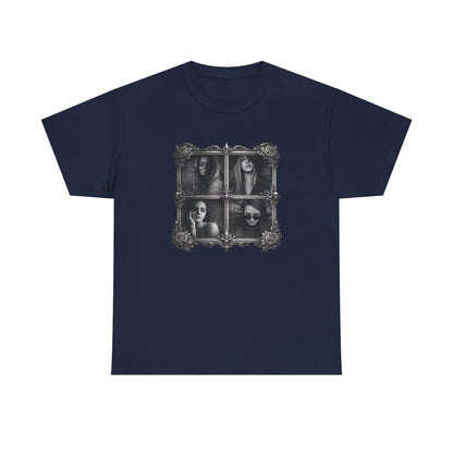 Framed Silence Portrait T-Shirt | Eco-Limited