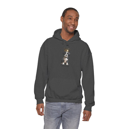 “I Am The King” Crowned Puppy Graphic Hoodie|Eco-Limited