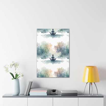 Peace Within Meditation Canvas Wall Art | Eco-Limited