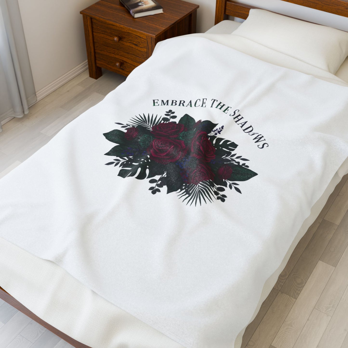 Embrace the Shadows Floral Blanket | Eco-Limited