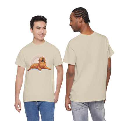 Golden Retriever Graphic Relaxed Tee|Eco-Friendly - Limited