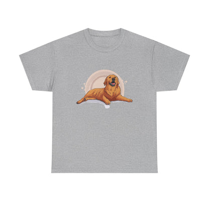 Golden Retriever Graphic Relaxed Tee|Eco-Friendly - Limited