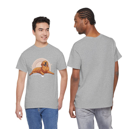 Golden Retriever Graphic Relaxed Tee|Eco-Friendly - Limited